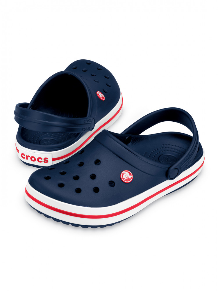 blue translucent crocs